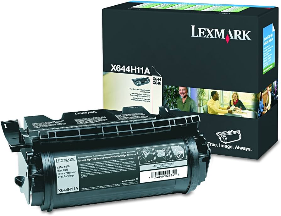 Lexmark X644H11A Original Black Toner Cartridge High Yield