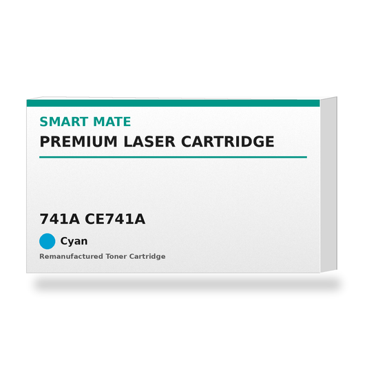 Smart Mate HP 741A CE741A Remanufactured Cyan Toner Cartridge