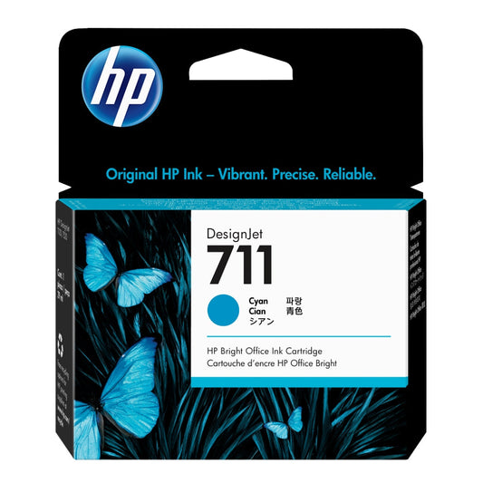 HP INKJET #711 CYAN (CZ130A) DESIGNJET T520 29ML
