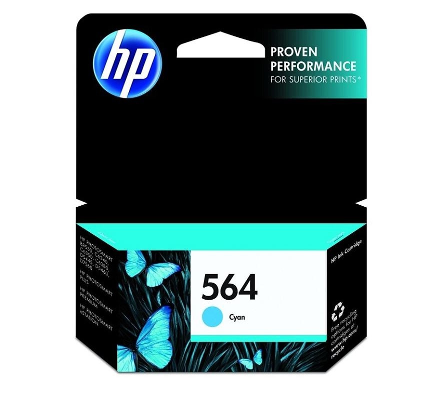 HP 564 Original Cyan Ink Cartridge (CB318WC)
