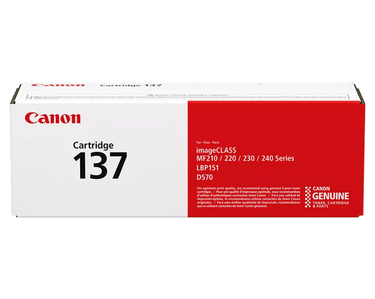 Canon 137 9435B001 Original Black Toner Cartridge