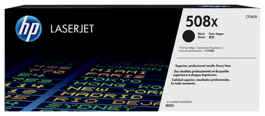HP 508X CF360X Original Black Toner Cartridge High Yield