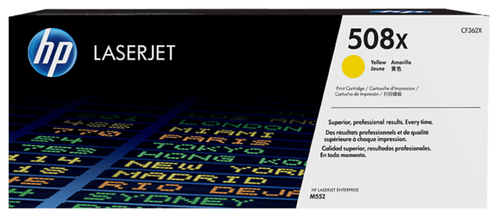 HP 508X CF362X Original Yellow Toner Cartridge High Yield