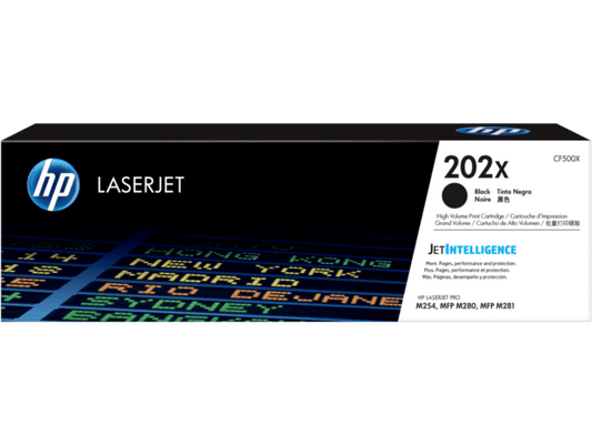 HP 202X CF500X Original Black Toner Cartridge High Yield