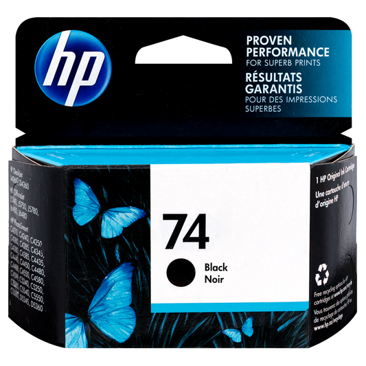 HP 74 Original Black Ink Cartridge (CB335WC)
