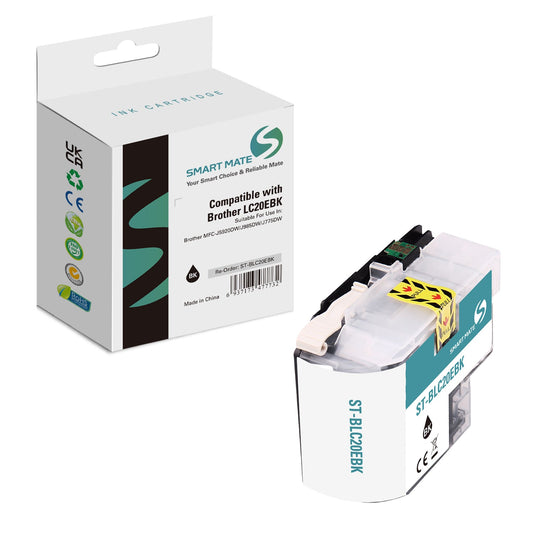 Smart Mate Compatible Brother LC20E Black Ink Cartridge
