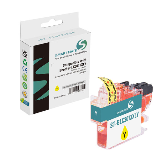 Smart Mate Compatible Brother LC3013XL Yellow Ink Cartridge High Yield