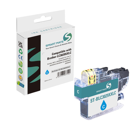 Smart Mate Compatible Brother LC3029XXL Cyan Ink Cartridge Extra High Yield