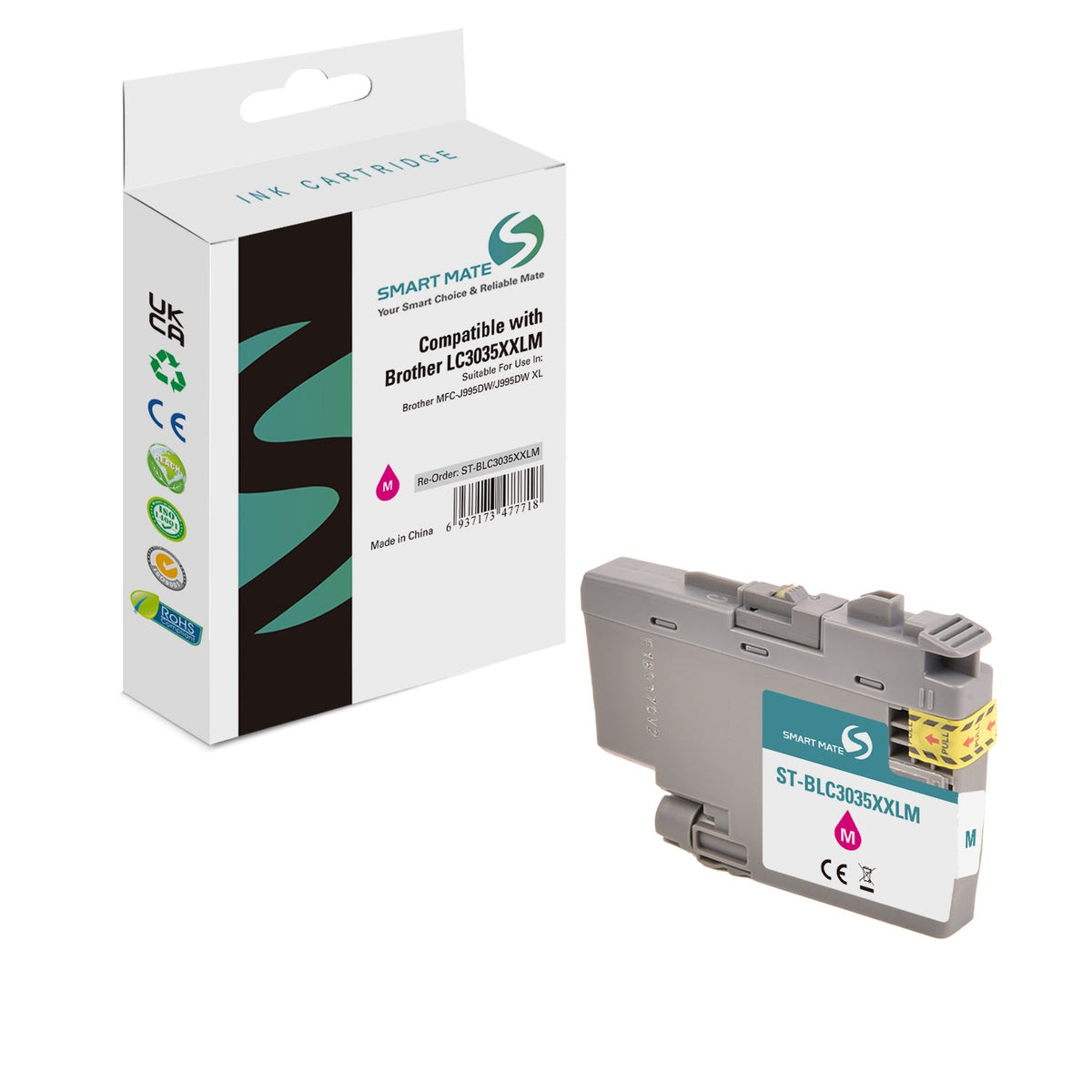 Smart Mate Compatible Brother LC3035XXL Magenta Ink Cartridge Extra High Yield