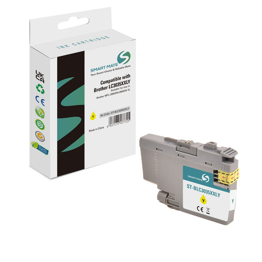 Smart Mate Compatible Brother LC3035XXL Yellow Ink Cartridge Extra High Yield