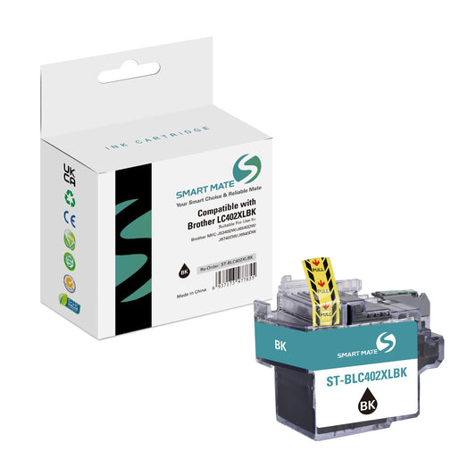 Smart Mate Compatible Brother LC402XL Black Ink Cartridge High Yield