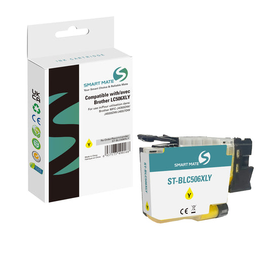 Smart Mate Compatible Brother LC506XL Yellow Ink Cartridge High Yield