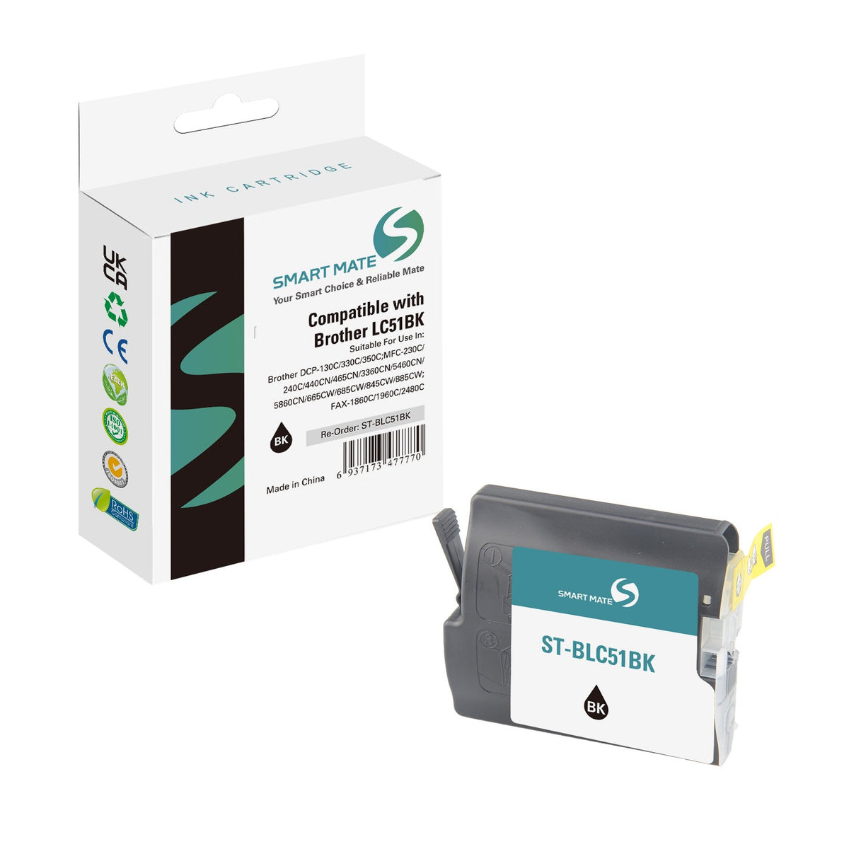 Smart Mate Compatible Brother LC51 Black Ink Cartridge