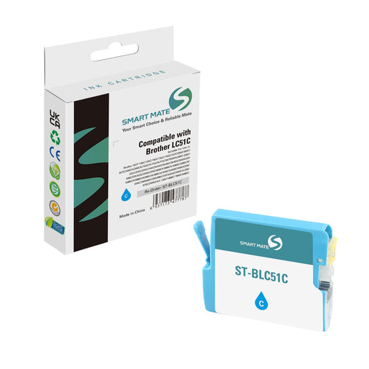 Smart Mate Compatible Brother LC51 Cyan Ink Cartridge