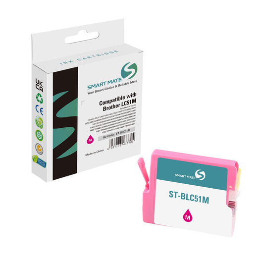 Smart Mate Compatible Brother LC51 Magenta Ink Cartridge