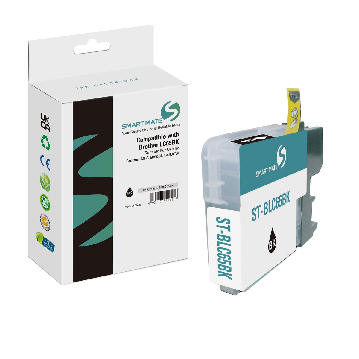 Smart Mate Compatible Brother LC65 Black Ink Cartridge