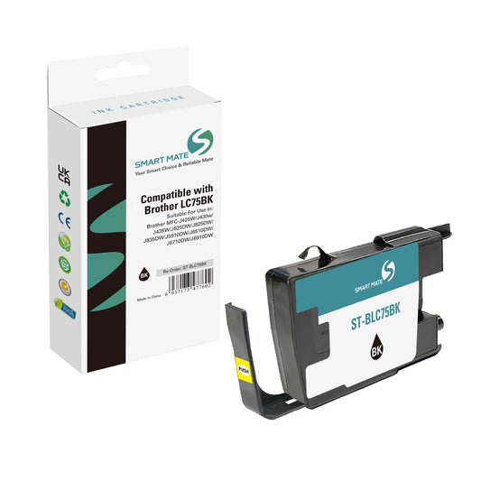 Smart Mate Compatible Brother LC75 Black Ink Cartridge