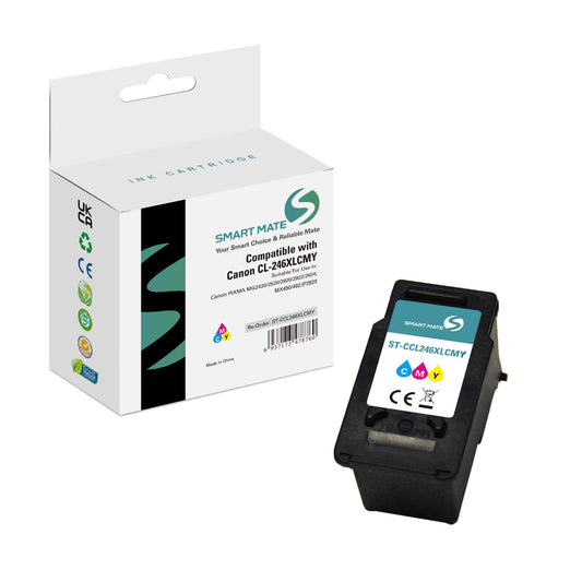 Smart Mate Compatible Canon CL246XL Tri-Color Ink Cartridge High Yield (8280B001)