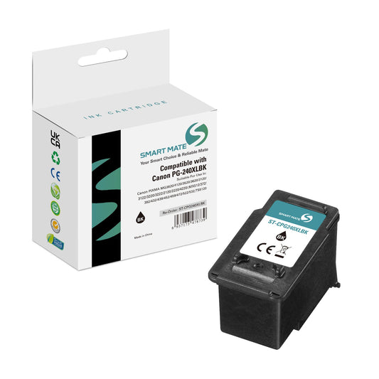 Smart Mate Compatible Canon PG240XL Black Ink Cartridge High Yield (5206B001)