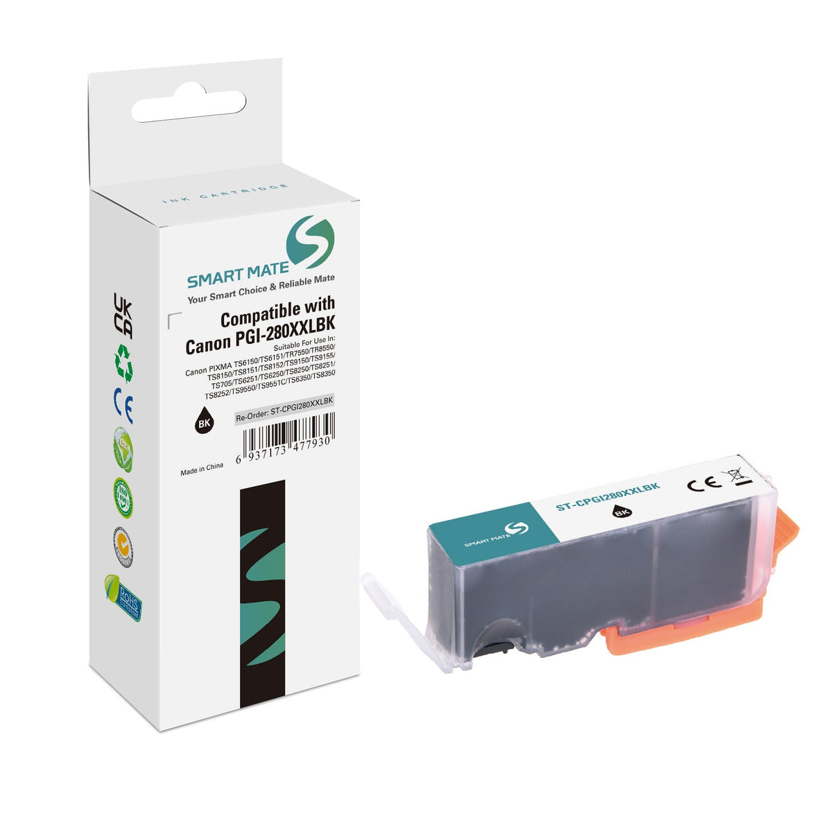 Smart Mate Compatible Canon PGI280XXL Black Ink Cartridge Extra High Yield (1967C001)