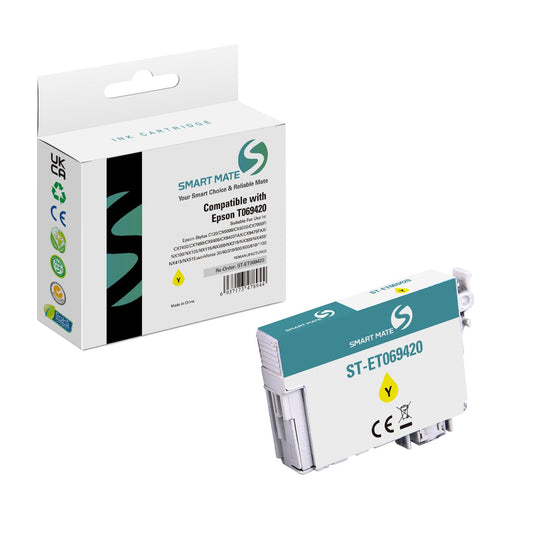 Smart Mate Compatible Epson T0694 Yellow Ink Cartridge (T069420-S)