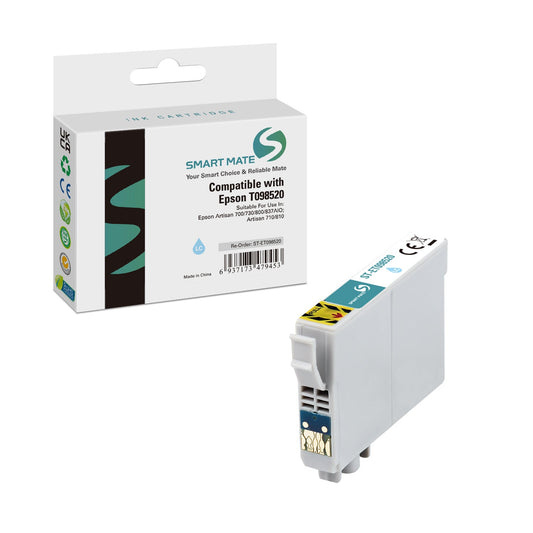 Smart Mate Compatible Epson T0985 Light Cyan Ink Cartridge (T098520)