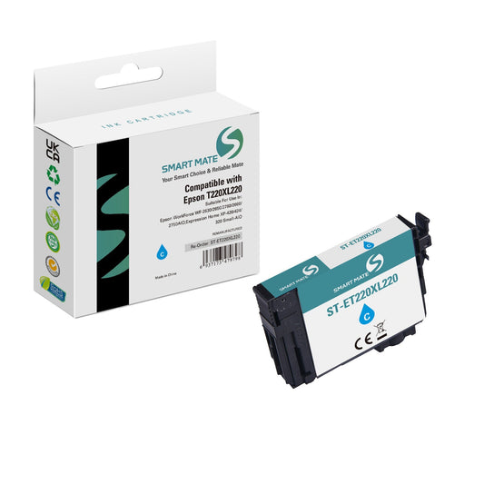 Smart Mate Compatible Epson T220XL Cyan Ink Cartridge High Yield (T220XL220-S)
