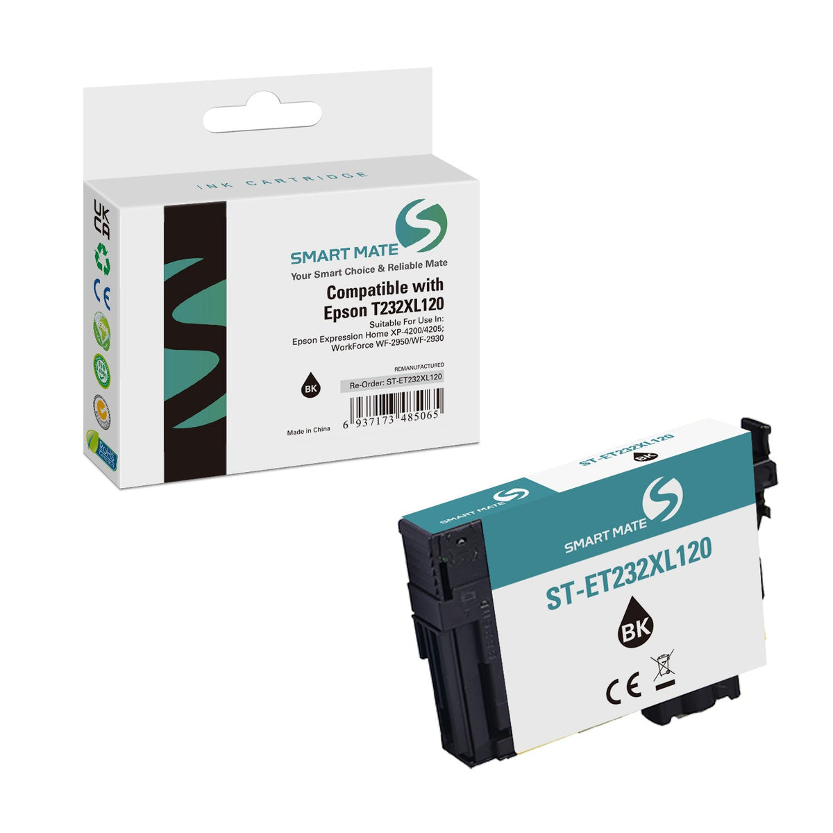 Smart Mate Compatible Epson T232XL Black Ink Cartridge High Yield (T232XL120-S)