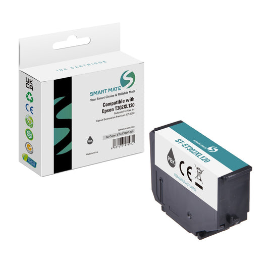 Smart Mate Compatible Epson T302XL Photo Black Ink Cartridge High Yield (T302XL120S)