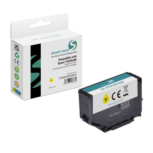 Smart Mate Compatible Epson T312XL Yellow Ink Cartridge High Yield (T312XL420-S)