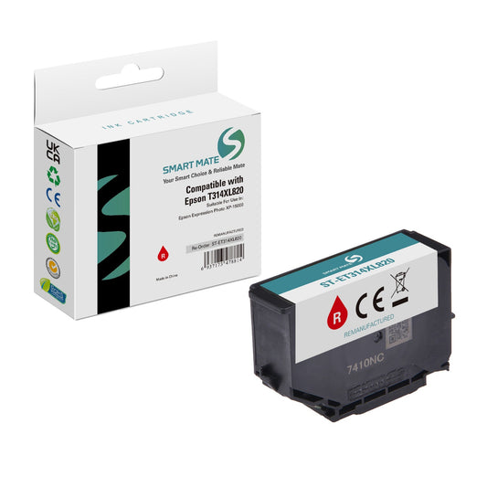 Smart Mate Compatible Epson T314XL Red Ink Cartridge High Yield (T314XL820-S)
