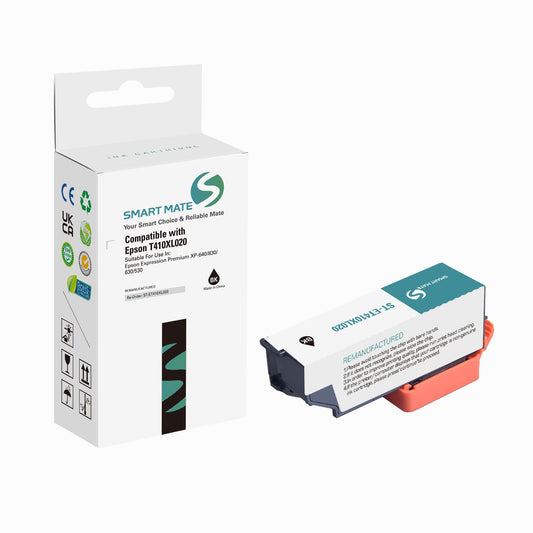 Smart Mate Compatible Epson T410XL Black Ink Cartridge High Yield (T410XL020-S)