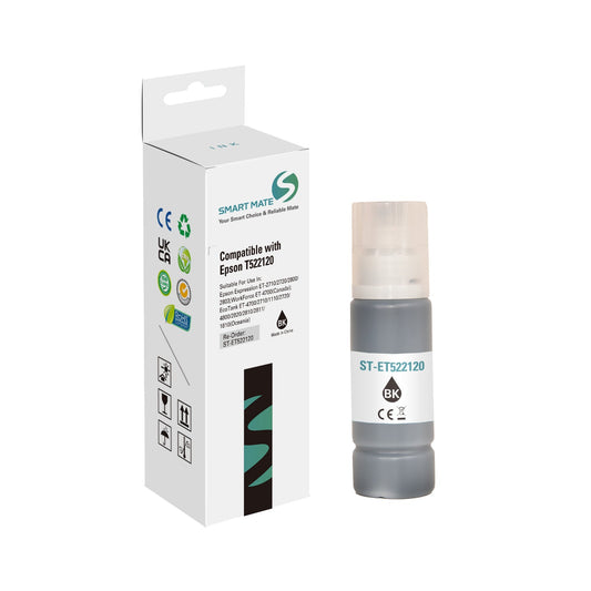 Smart Mate Compatible Epson T522 Black Ink Cartridge (T522120-S)