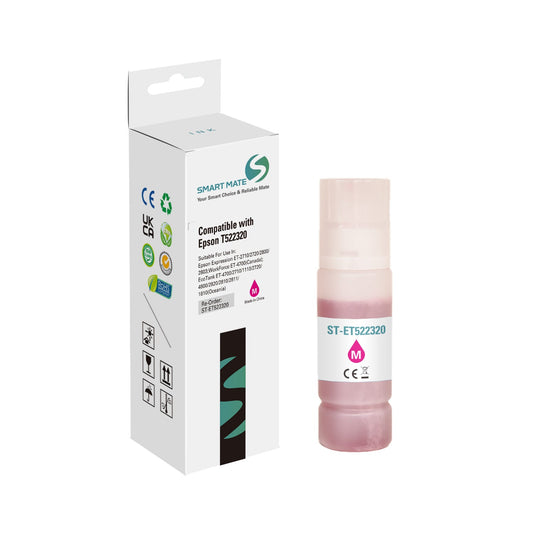 Smart Mate Compatible Epson T522 Magenta Ink Cartridge (T522320-S)