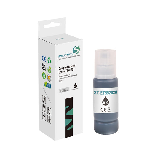 Smart Mate Compatible Epson T552 Black Ink Cartridge (T552020-S)