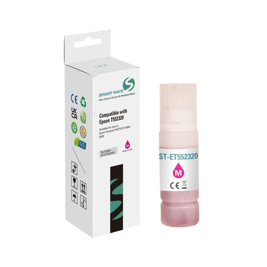 Smart Mate Compatible Epson T552 Magenta Ink Cartridge (T552320-S)