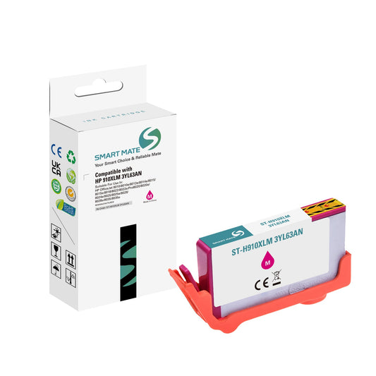 Smart Mate Compatible HP 910XL Magenta Ink Cartridge (3YL63AN) High Yield