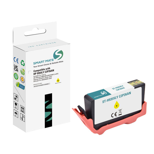 Smart Mate Compatible HP 935XL Yellow Ink Cartridge (C2P26AN) High Yield