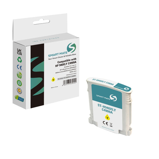 Smart Mate Compatible HP 940XL Yellow Ink Cartridge (C4909AN) High Yield