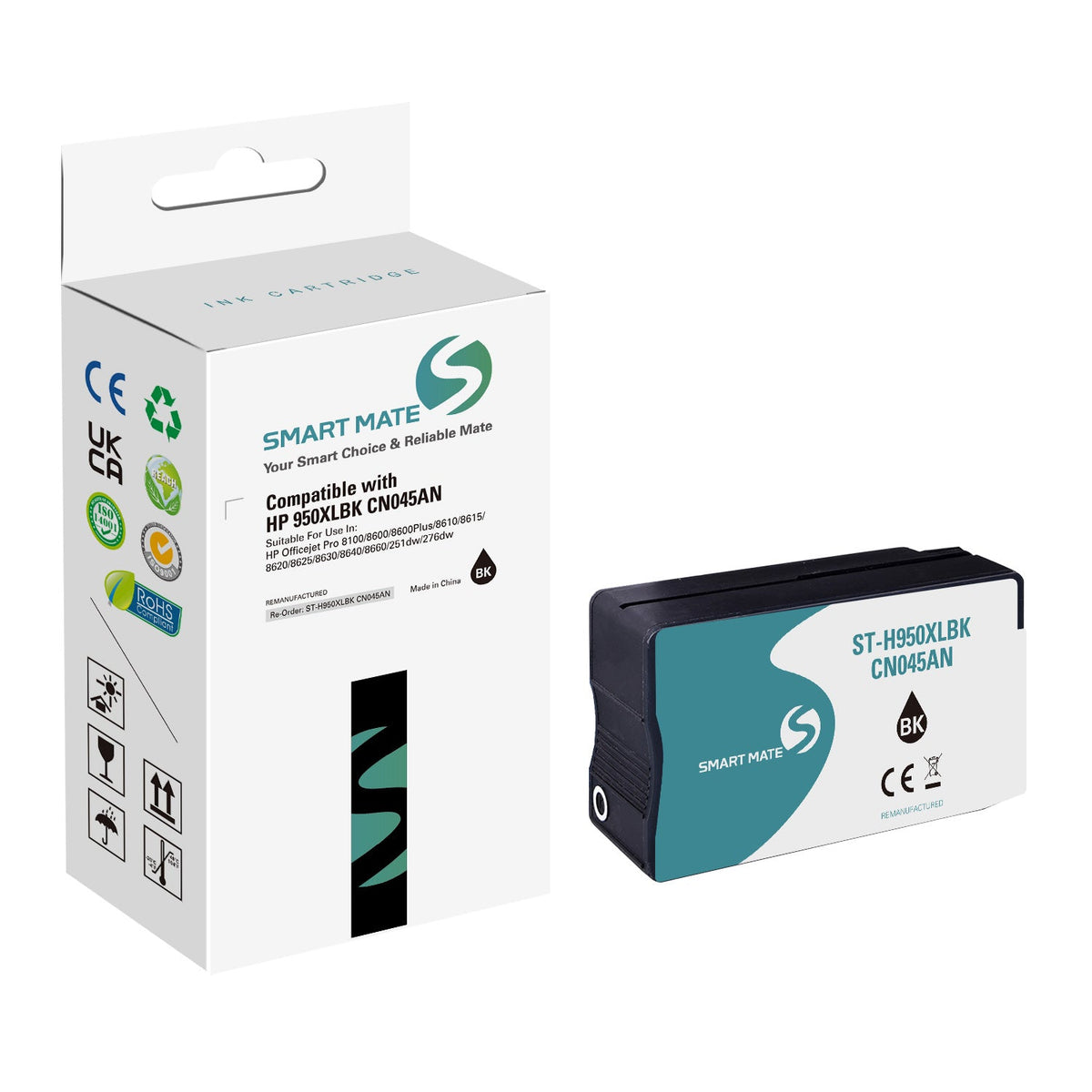 Smart Mate Compatible HP 950XL Black Ink Cartridge High Yield (CN045AN)