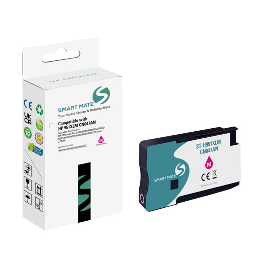 Smart Mate Compatible HP 951XL Magenta Ink Cartridge High Yield (CN047AN)