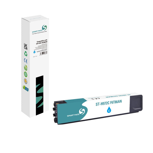 Smart Mate Compatible HP 972A Cyan Ink Cartridge (F6T86AN)