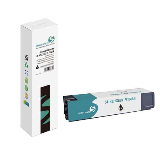 Smart Mate Compatible HP 972XL Black Ink Cartridge High Yield (F6T84AN)