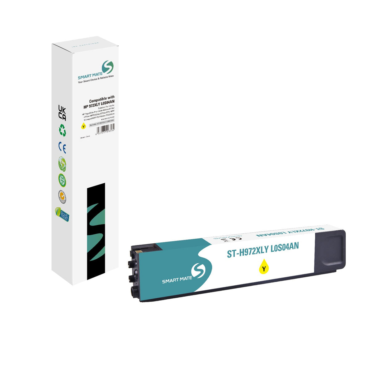 Smart Mate Compatible HP 972XL Yellow Ink Cartridge High Yield (L0S04AN)