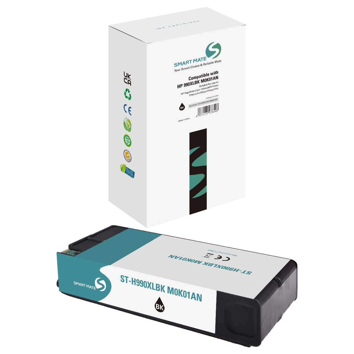 Smart Mate Compatible HP 990XL Black Ink Cartridge High Yield (M0K01AN)