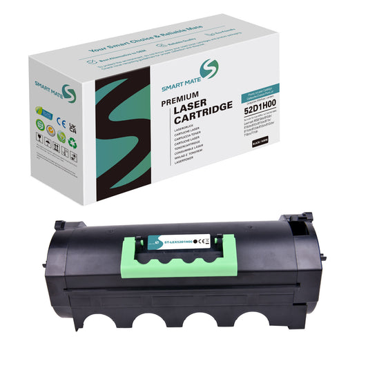 Cartouche de toner noir remanufacturée Smartmate 52D1H00 à haut rendement