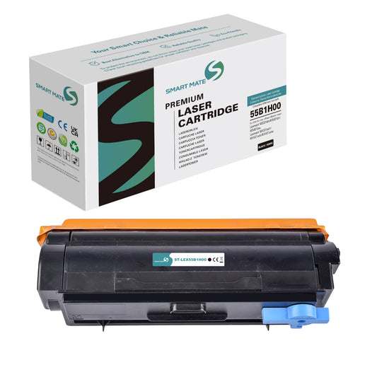 Cartouche de toner noire remanufacturée Smartmate 55B1H00 haut rendement