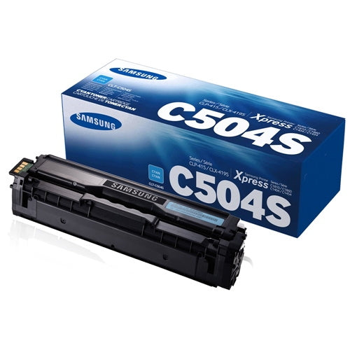Samsung CLTC504S Original Cyan Toner Cartridge (SU029A)