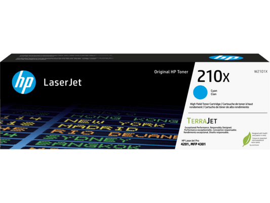 HP 210X W2101X Original Cyan Toner Cartridge High Yield