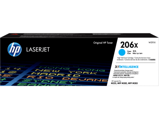HP 206X W2111X Original Cyan Toner Cartridge High Yield
